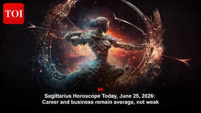 Sagittarius Horoscope Today, June 25, 2026: Career and business remain average, not weak