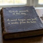 Turkish proverb of the day: "A sweet tongue can pull a snake from its hole." - why gentle words achieve what force cannot |