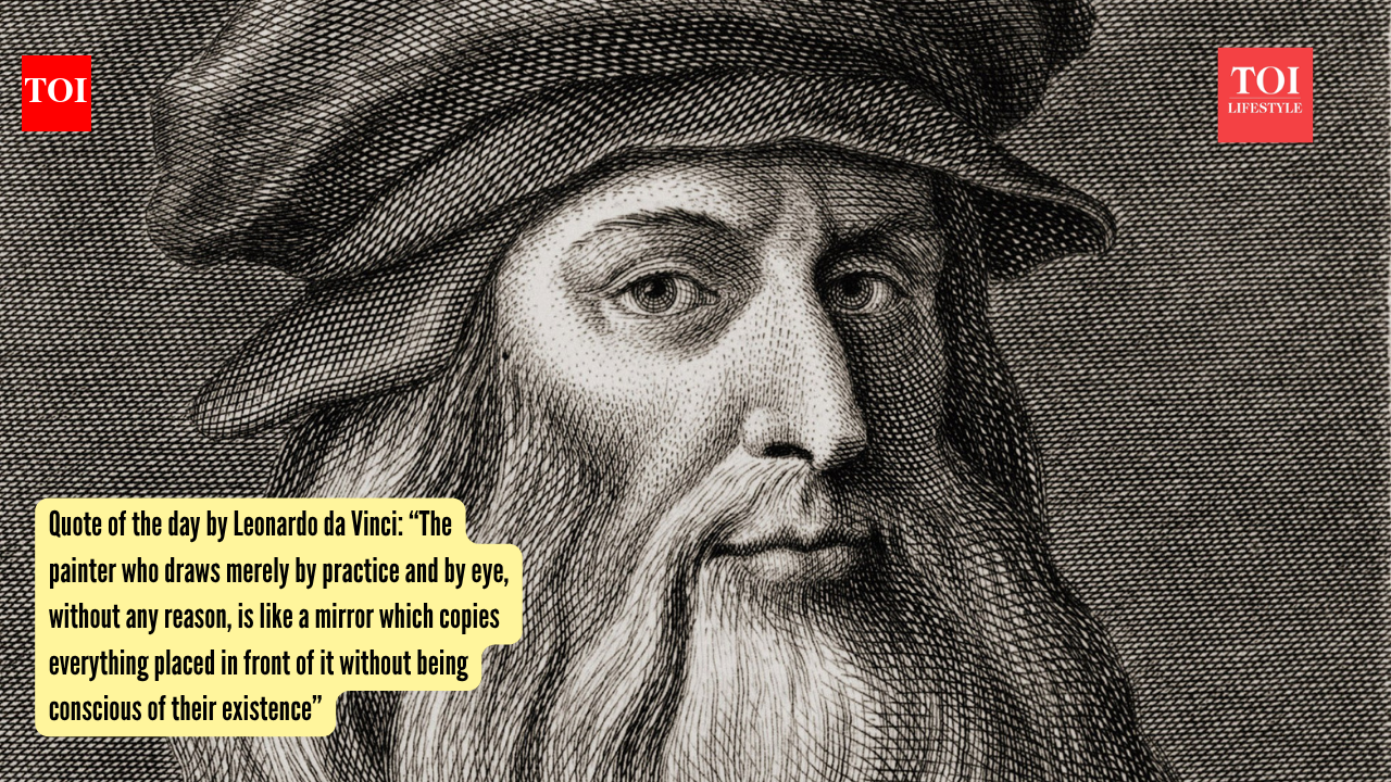 Quote of the day by Leonardo da Vinci: “The painter who draws merely by practice and by eye, without any reason, is like a mirror which copies everything placed in front of it without being conscious of their existence”