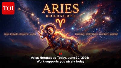 Aries Horoscope Today, June 30, 2026: Work supports you nicely today