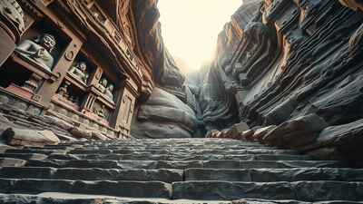Ancient hidden passage in China showcases the pinnacle of Chinese rock art and a rare blend of three faiths | World News