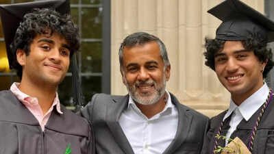 Chetan Bhagat's twin sons graduate from Princeton university, Dartmouth college, he pens emotional note: 'If I grew up in the home of a famous dad surrounded by Bollywood...' |