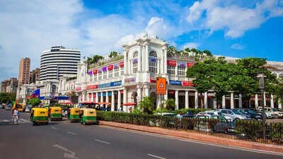 If walls could talk: The white facade of Connaught Place - the British-era shopping district that became one of India's most valuable commercial addresses