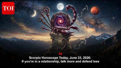 Scorpio Horoscope Today, June 23, 2026: If you're in a relationship, talk more and defend less