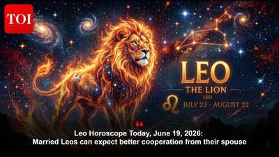 Leo Horoscope Today, June 19, 2026: Married Leos can expect better cooperation from their spouse