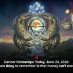 Cancer Horoscope Today, June 23, 2026: The main thing to remember is that money isn't everything
