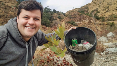He cleaned California's Eaton Canyon every day for 589 days and removed up to 15,000 pounds of trash: Meet Edgar McGregor |