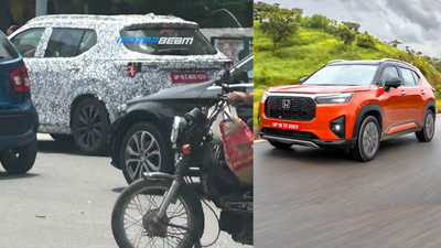 Honda Elevate facelift spied testing for the first time: Details