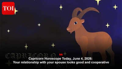 Capricorn Horoscope Today, June 4, 2026: Your relationship with your spouse looks good and cooperative