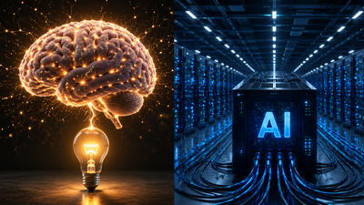 Human Brain Vs AI: Your brain runs on less power than a light bulb, outperforming supercomputers, yet AI needs entire data centres to compete |