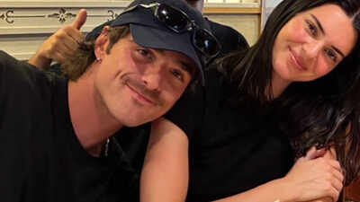 Kendall Jenner and Jacob Elordi walk hand-in-hand at Brisbane airport after meeting actor's mother - PICS |