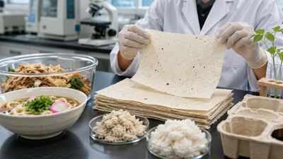 Japanese scientists convert food waste into biodegradable paper using a beloved noodle dish |