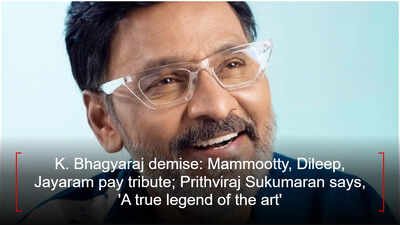 K. Bhagyaraj demise: Mammootty, Dileep, Jayaram pay tribute; Prithviraj Sukumaran says, 'A true legend of the art' | Malayalam Movie News