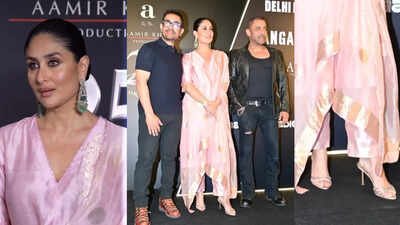Kareena Kapoor Khan stuns in a Rs 40,000 Banarasi suit and heels worth Rs 1 lakh at Aamir Khan Productions' 25-year celebrations - Details inside |
