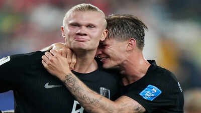 Erling Haaland enters Golden Boot battle with Messi and Mbappé after back-to-back World Cup braces for Norway | Football News