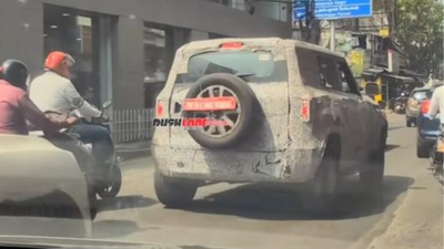 Mahindra Vision S spied testing: Compact Scorpio-like styling revealed