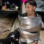 The dark knight of Jalisco: Mexico's 'Batman' hunts motorcycle thieves, leaves them taped to lampposts