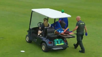 Worrying sight for India: Star spinner stretchered off after ankle injury against Netherlands in T20 World Cup | Cricket News