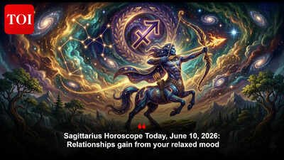 Sagittarius Horoscope Today, June 10, 2026: Relationships gain from your relaxed mood