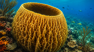 Scientists estimate giant Caribbean sponge may be more than 2,300 years old and still filtering seawater today |