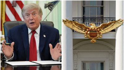 Donald Trump: ‘Golden Gift to White House’: Trump shares AI-generated image of giant bald eagle for 250th anniversary