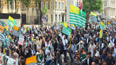 Watch: Thousands of British Kashmiris protest outside UK Parliament over PoK unrest