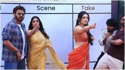 'VenkyAnil5' launch promo ‘Kathi Lanti Idea’: Venkatesh, Kalyan Ram joins hilarious on-screen gag before shoot | Telugu Movie News
