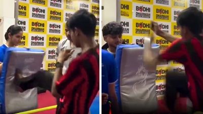 Boy Kicking Girl Viral Video: What this boy did during martial arts training in an Indian school is winning hearts online; many say it is great upbringing: Watch |