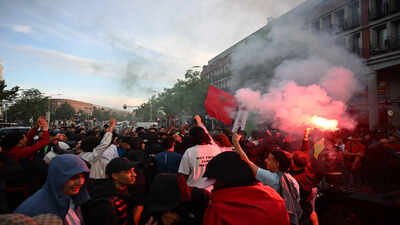 Watch: Moroccan fans clash with Dutch police in The Hague after Morocco knock Netherlands out of World Cup | Football News