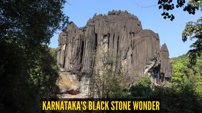 This hidden Karnataka destination is home to India’s most surreal black stone monoliths |