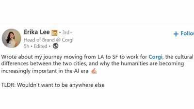 She moved from Los Angeles to San Francisco for an AI job. The biggest difference wasn't the technology
