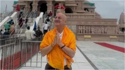 Anupam Kher pens emotional note after wrapping first schedule of 'Shri Ram Bhoomi': 'Ayodhya will forever remain part of my soul' | Hindi Movie News