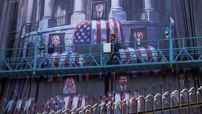 'Blood for blood': Iran displays giant billboard with Donald, Melania and Trump children in coffins