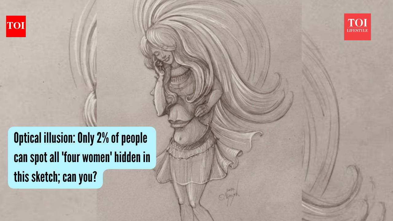 Only 2% of people can spot all 'four women' hidden in this sketch; can you?