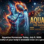 Aquarius Horoscope Today, July 5, 2026: Be mindful of your body's timetable even on a good day