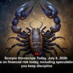 Scorpio Horoscope Today, July 6, 2026: Luck smiles on financial risk today, including speculation, provided you keep discipline