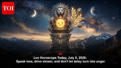 Leo Horoscope Today, July 8, 2026: Speak less, drive slower, and don't let delay turn into anger