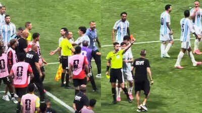Tempers explode as Lionel Messi clashes with Egypt coach, staff member sent off in dramatic World Cup scenes | Watch | Football News