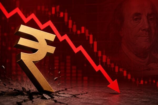 Rupee erases previous gains, tumbles 20 paise against US dollar