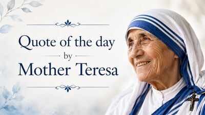 Quote of the day by Mother Teresa: "The greatest disease is not TB or leprosy, it is being…" - her timeless words on loneliness, love and human connection