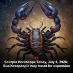Scorpio Horoscope Today, July 9, 2026: Businesspeople may travel for expansion