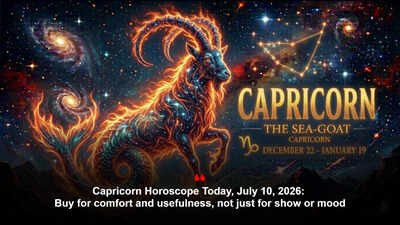 Capricorn Horoscope Today, July 10, 2026: Buy for comfort and usefulness, not just for show or mood