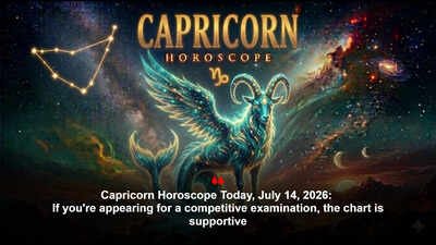 Capricorn Horoscope Today, July 14, 2026: If you're appearing for a competitive examination, the chart is supportive