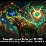 Taurus Horoscope Today, July 15, 2026: Make one bold choice early, then stick to the work it demands