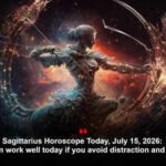 Sagittarius Horoscope Today, July 15, 2026: You can work well today if you avoid distraction and temper