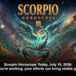 Scorpio Horoscope Today, July 15, 2026: If you're working, your efforts can bring visible gains