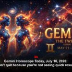 Gemini Horoscope Today, July 16, 2026: Don't quit because you're not seeing quick results