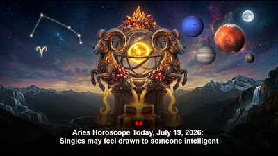 Aries Horoscope Today, July 19, 2026: Singles may feel drawn to someone intelligent