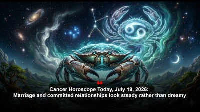 Cancer Horoscope Today, July 19, 2026: Marriage and committed relationships look steady rather than dreamy