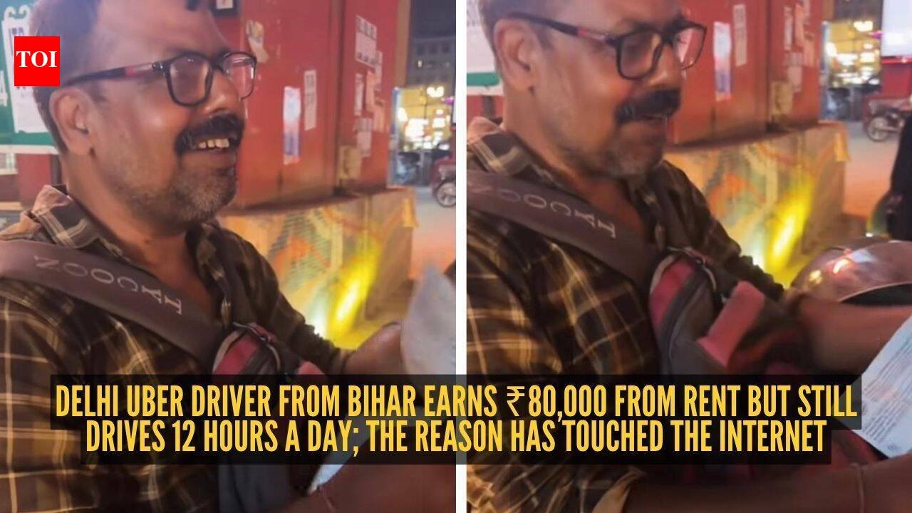 Delhi Uber driver from Bihar earns ₹80,000 from rent but still drives 12 hours a day; the reason has touched the internet |
